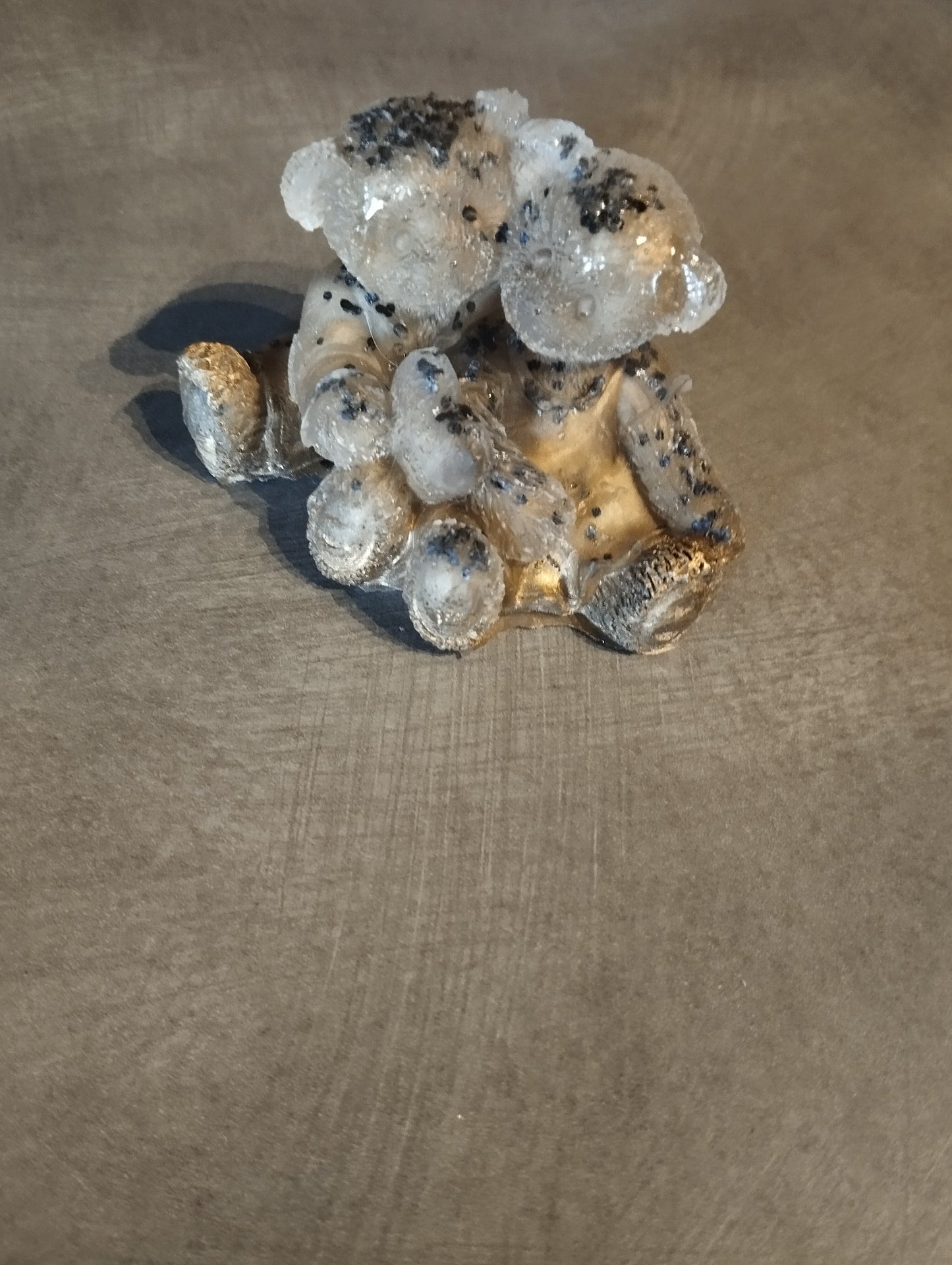 Petit couple de nounours en résine époxy